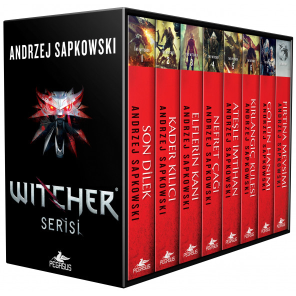 The Witcher Serisi Kutulu Özel Set 8 Kitap - Andrzej Sapkowski