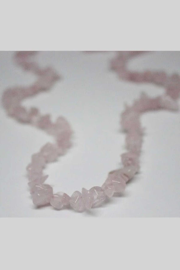 Pembe Kuvars Kırık Doğal Taş Dizisi - Resim 2