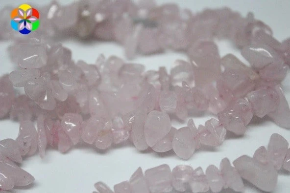 Pembe Kuvars Kırık Doğal Taş Dizisi - Resim 7