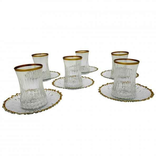 Paşabahçe Elysia Gold Detaylı Çay Bardağı Seti - 5