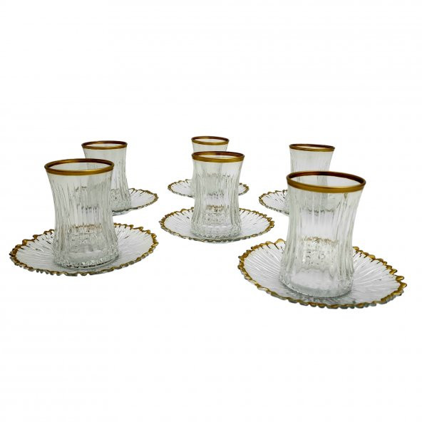 Paşabahçe Elysia Gold Detaylı Çay Bardağı Seti - 6