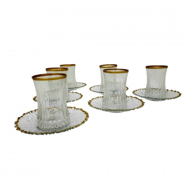 Paşabahçe Elysia Gold Detaylı Çay Bardağı Seti - 3