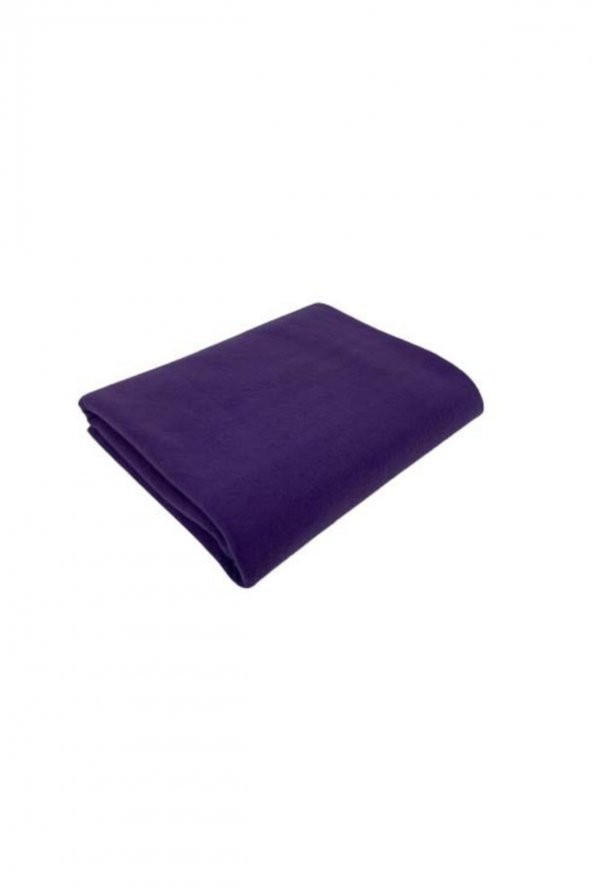 Tek Kişilik Mor Ince Polar Battaniye Polar Örtü 150 Cm X 190 Cm - 2