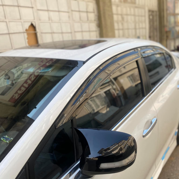 Honda Civic Fb7 2012-2016 Batman Yarasa Ayna Kapağı Piano Black Abs Plastik - 2