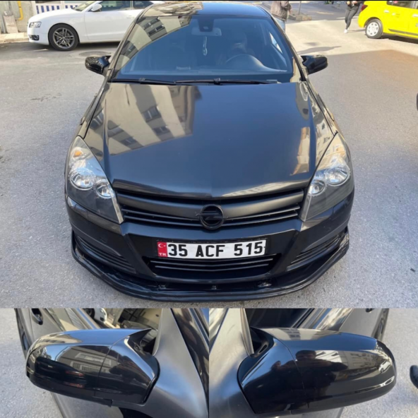 Opel Astra H 2004-2008 Batman Yarasa Ayna Kapağı Piano Black Abs Plastik