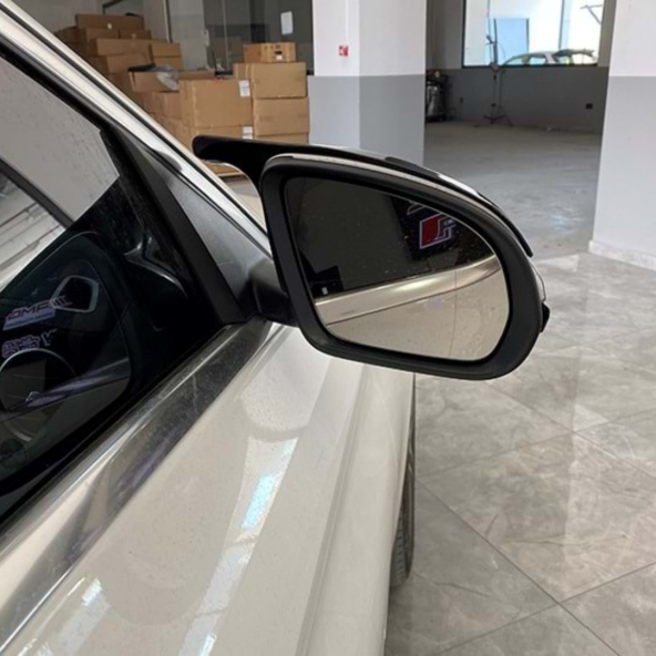 Mercedes W205 C Serisi 2015 Sonrası Batman Yarasa Ayna Kapağı Piano Black Abs Plastik - 3
