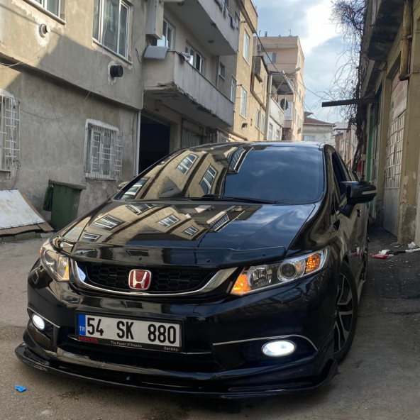 Honda Civic Fb7 2012-2016 Batman Yarasa Ayna Kapağı Piano Black Abs Plastik - 5