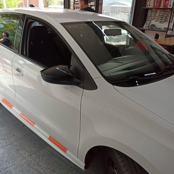 Volksvogen  Polo 6r-6c 2009-2017 Batman Yarasa Ayna Kapağı Piano Black Abs Plastik - 2