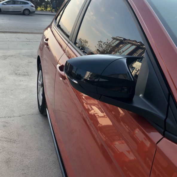 Volksvogen Polo Mk6 2018 Sonrası Batman Yarasa Ayna Kapağı Piano Black Abs Plastik - 2
