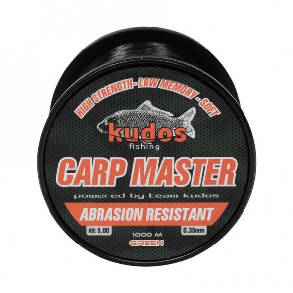 Kudos Carp Master 1000m 0.35  Yeşil Misina  Standart 0,40MM