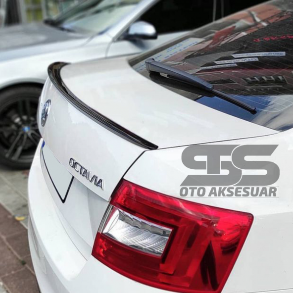 Octavia Piano Black Bagaj Üstü Spoiler Bagaj Çıtası - Resim 4