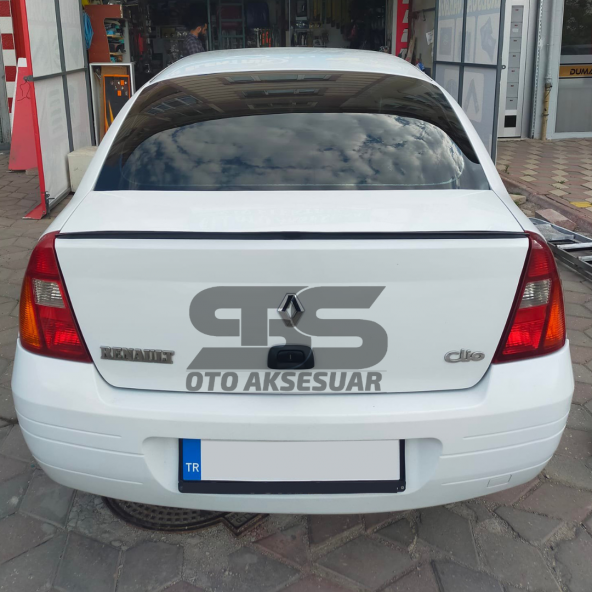 Renault Clio 2 Bagaj Üstü Slim Spoiler Parlak Siyah Piano Black 2001-2008