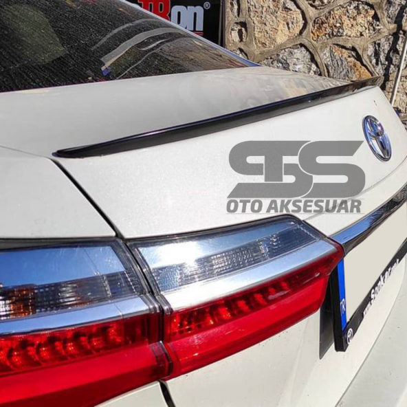 Toyota Corolla 2013-2018 Sedan Bagaj Üstü Spoiler Piano Black