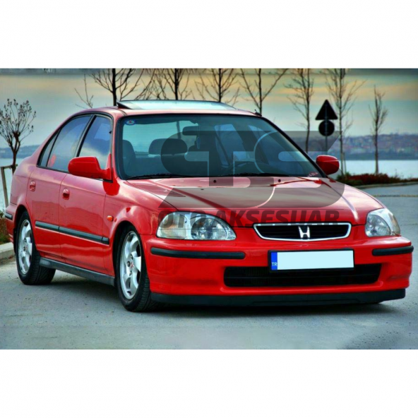 Honda Civic İes Lip Üniversal 2 Parça Astra H Tipi Esnek Tampon Eki - 6