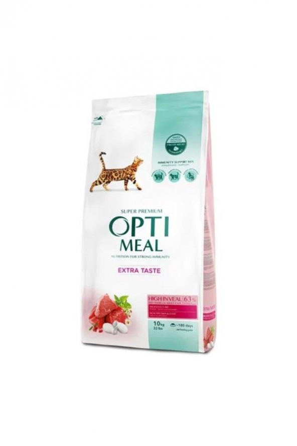 OptiMeal Extra Taste Seçiçi Kediler için Dana Etli Yetişkin Kedi Maması 1,5 Kg