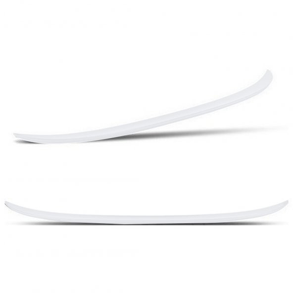 Chevrolet Aveo Bagaj Üstü Slim Spoiler Piano Black Parlak Beyaz - 3