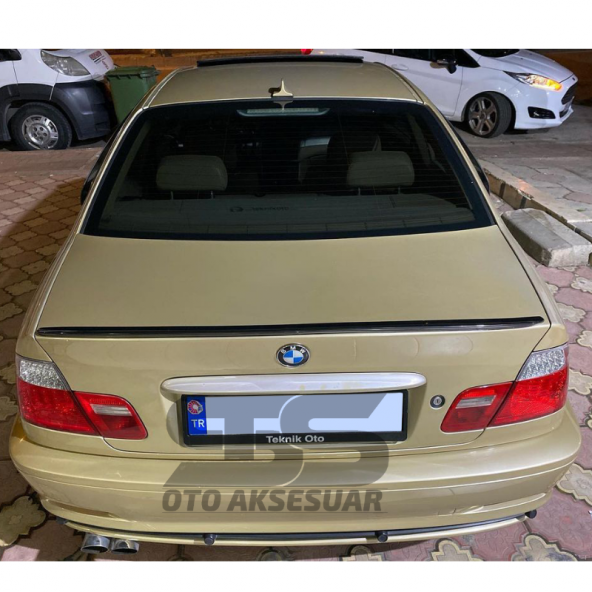 Bmw E46 1998-2005 Bagaj Üstü Slim Spoiler Piano Black Parlak Siyah - Resim 3
