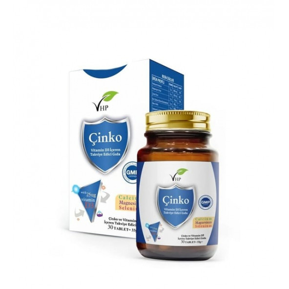 VHP Çinko ve Vitamin D3 30 Tablet