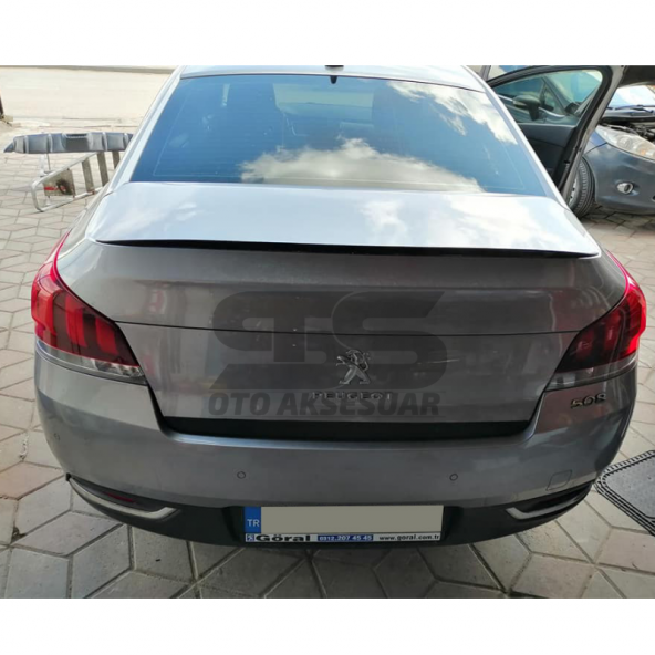 Peugeot 508 2010-2018 Bagaj Üstü Slim Spoiler Piano Black Parlak Siyah - Resim 2