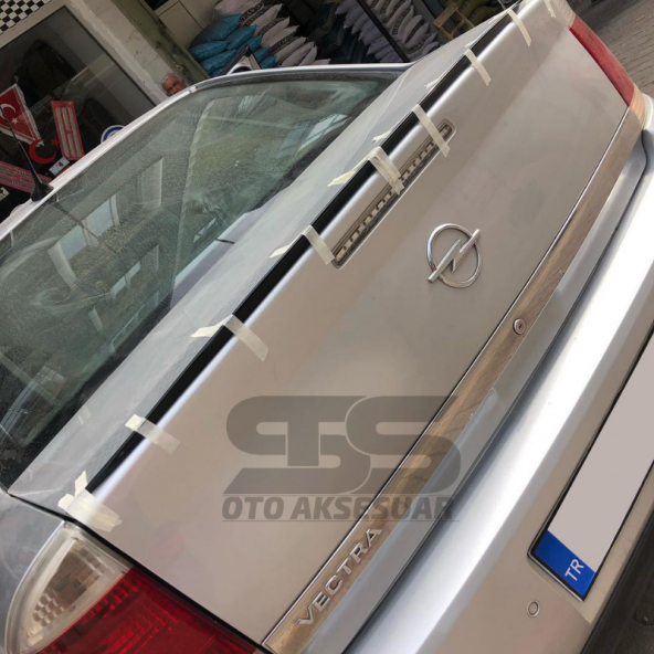 Opel Vectra C Bagaj Üstü Slim Spoiler Piano Black Parlak Siyah - Resim 2