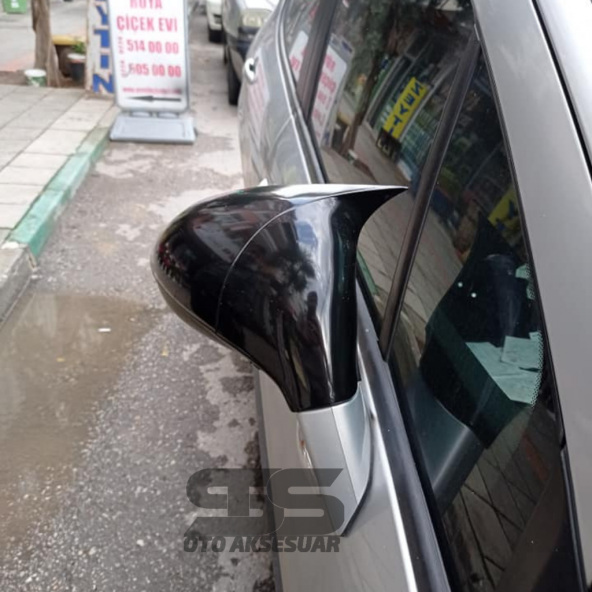 Peugeot 207 Batman Yarasa Ayna Kapağı Piano Black / 2006 - 2012 - Resim 7