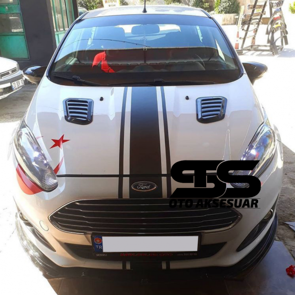 Ford Fiesta Uyumlu Piano Black Kaput Üstü Havalandırma Izgarası