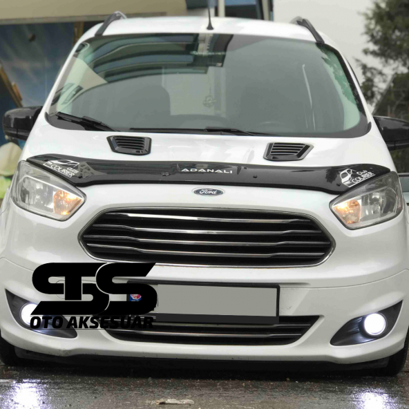 Ford Courier Uyumlu Piano Black Kaput Üstü Havalandırma Izgarası - Resim 5