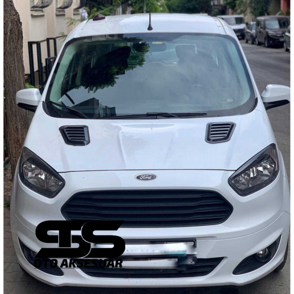 Ford Courier Uyumlu Piano Black Kaput Üstü Havalandırma Izgarası - Resim 7