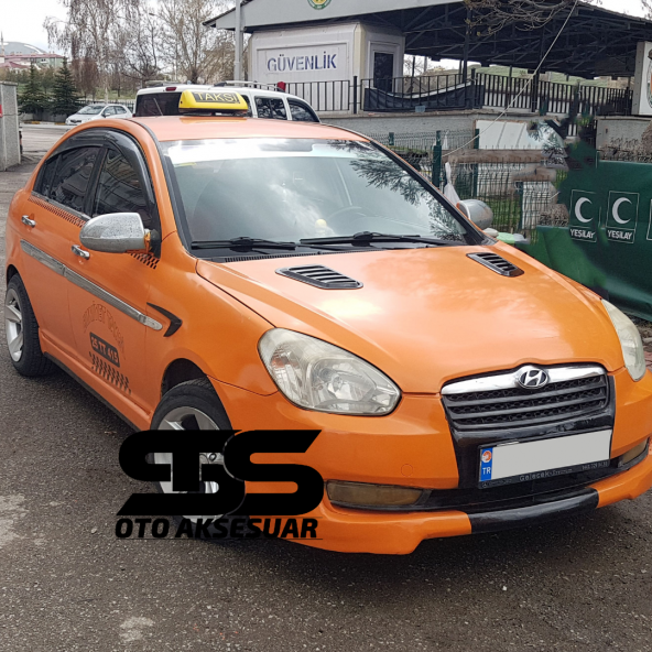 Hyundai Accent Era Uyumlu Piano Black Kaput Üstü Havalandırma Izgarası - Resim 2