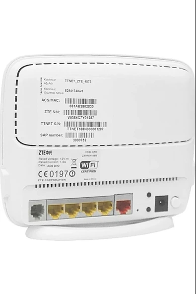TTNet ZXHN ZTE H168N 300Mbps Wifi Vdsl2/Fiber Modem (Kutulu-Yenilenmiş) - 2