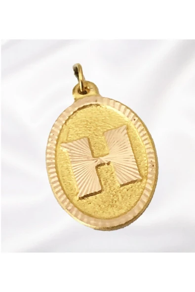 14 Ayar Altın H Harf Kolye - 2