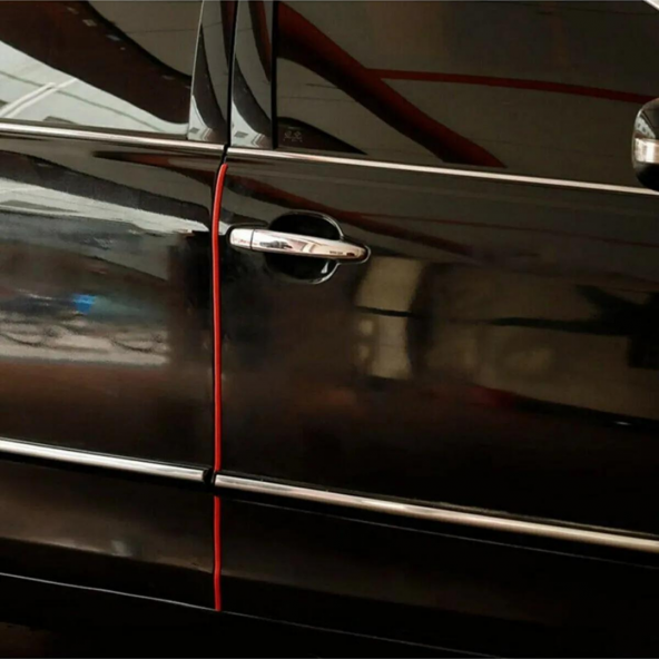 Oto Araç Kapı Koruma Fitili 5metre Parlak Kırmızı Renk Çarpma Çizilme Önleyici Fitil - Resim 6