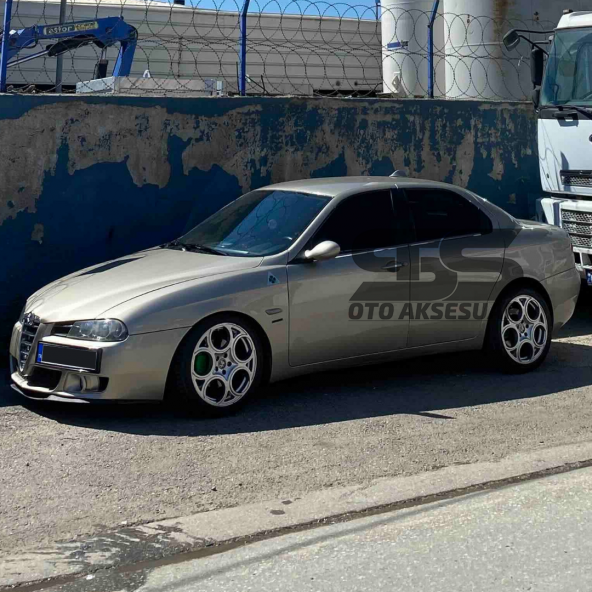 Alfa Romeo 147 Cupra R Uyumlu Ön Lip Mat Siyah Ön Tampon Lip - 2
