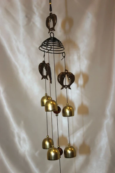 Deprem Çanı Zili Rüzgar Çanı Zili Feng Shui Yin Yang Yunus - Resim 6