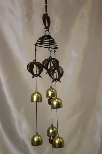 Deprem Çanı Zili Rüzgar Çanı Zili Feng Shui Yin Yang Yunus - Resim 3