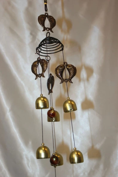 Deprem Çanı Zili Rüzgar Çanı Zili Feng Shui Yin Yang Yunus - Resim 4