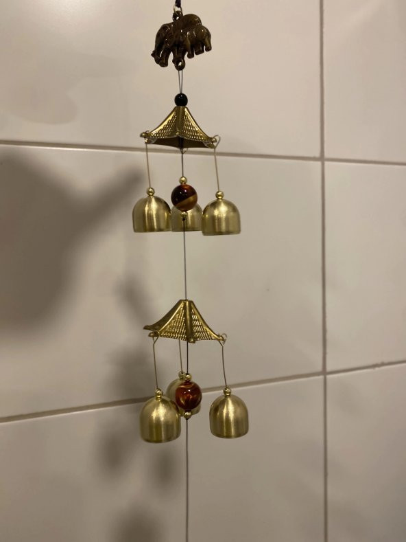 Deprem Çanı Zili Rüzgar Çanı Zili Feng Shui Yin Yang Çan 3Lü - Resim 2