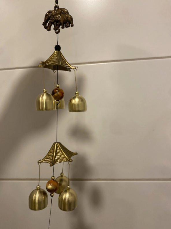 Deprem Çanı Zili Rüzgar Çanı Zili Feng Shui Yin Yang Çan 3Lü - Resim 4