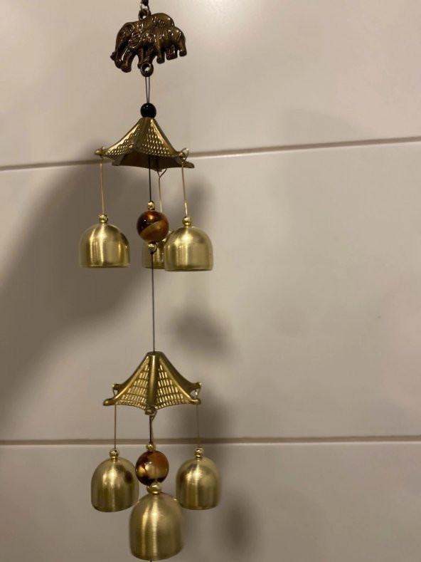 Deprem Çanı Zili Rüzgar Çanı Zili Feng Shui Yin Yang Çan 3Lü - Resim 5