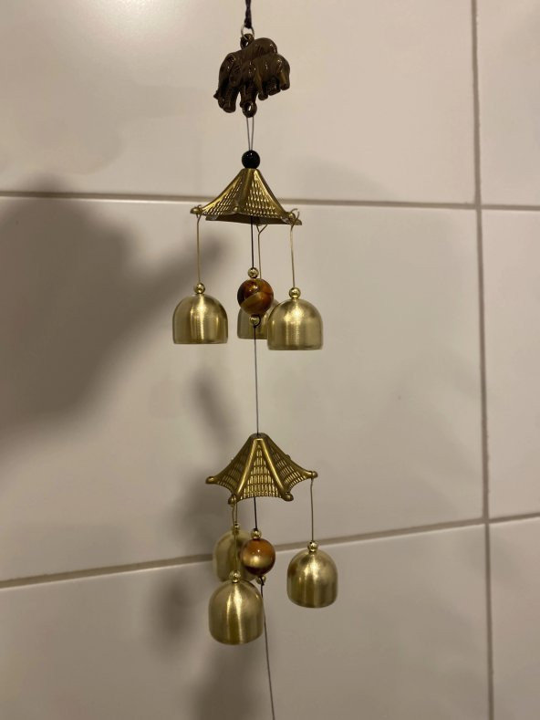 Deprem Çanı Zili Rüzgar Çanı Zili Feng Shui Yin Yang Çan 3Lü - Resim 6