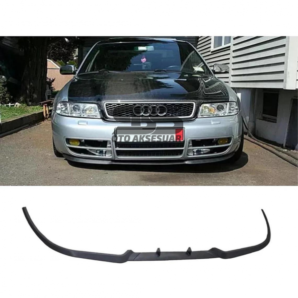 Audi S2 B4 Cupra R Uyumlu Ön Lip Mat Siyah Ön Tampon Lip ürün görseli 1