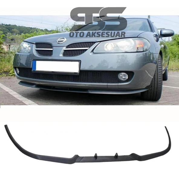 Nissan Almera Cupra R Uyumlu Ön Lip Mat Siyah Ön Tampon Lip