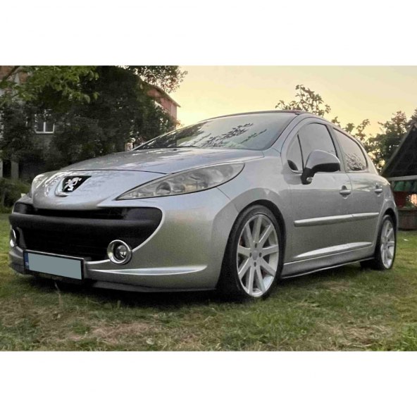 Peugeot 207 Cupra R Uyumlu Ön Lip Mat Siyah Ön Tampon Lip - 6