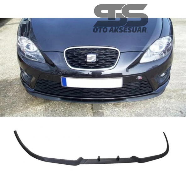 Seat Leon Mk2 Cupra R Uyumlu Ön Lip Mat Siyah Ön Tampon Lip ürün görseli 1
