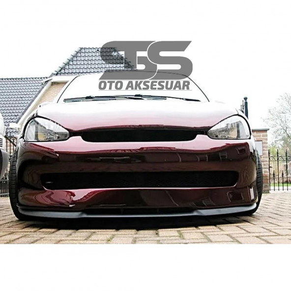 Opel Corsa B Cupra R Uyumlu Ön Lip Mat Siyah Ön Tampon Lip - Resim 3
