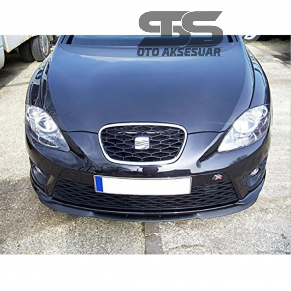 Seat Leon Mk2 Cupra R Uyumlu Ön Lip Mat Siyah Ön Tampon Lip - Resim 3