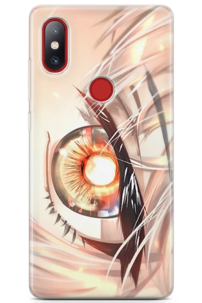 Xiaomi Mi 8 Se Uyumlu Kılıf Anime 21 Göz Darbe Önleyici Kapak Bej