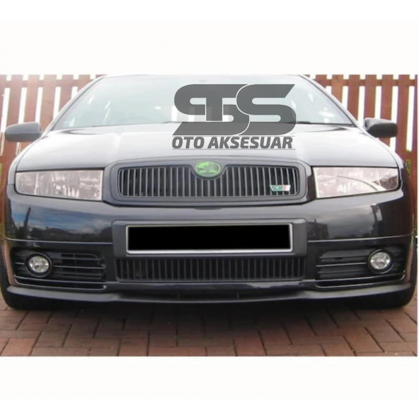 Skoda Fabia Mk1 Cupra R Uyumlu Ön Lip Mat Siyah Ön Tampon Lip - 3