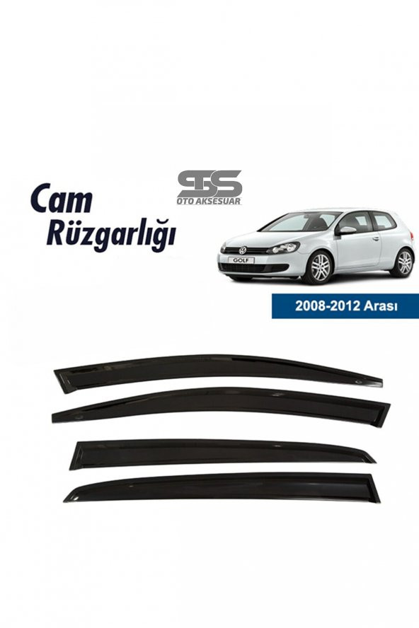 Cam Rüzgarlığı Volkswagen Golf 6 2008-2012 Mügen Tip Piano Black