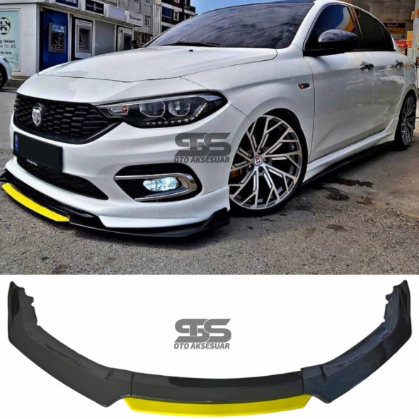 Üniversal Ön Ek 4 Parça Kanatlı Sarı Dilli Ön Lip - 1